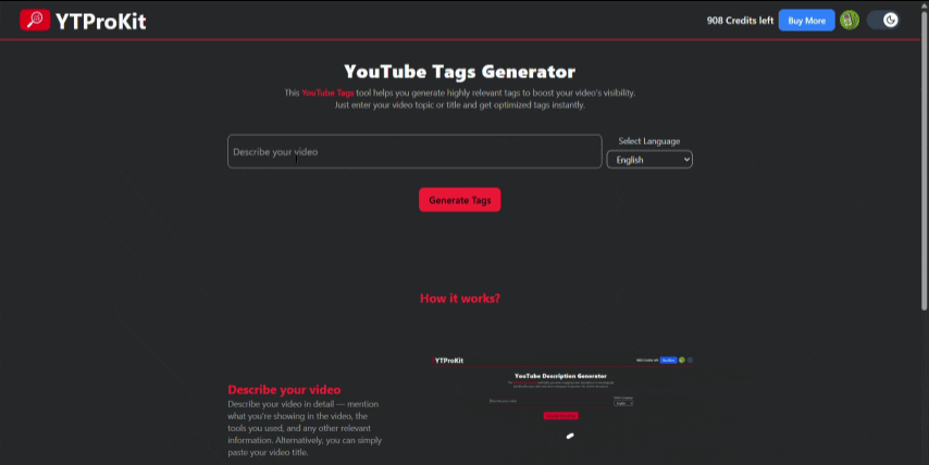 Tool demo